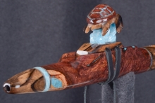 Honduran Rosewood Burl Native American Flute, Minor, Mid A-4, #U4E